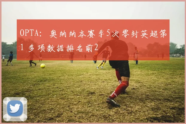 OPTA：奥纳纳本赛季5次零封英超第1 多项数据排名前2